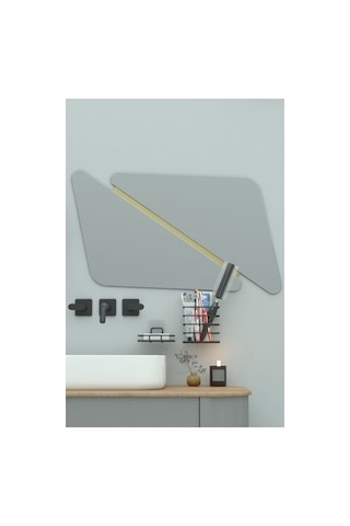 Metal Yapışkanlı Banyo Aksesuar Seti Pratik Ve Şık Açık Bej