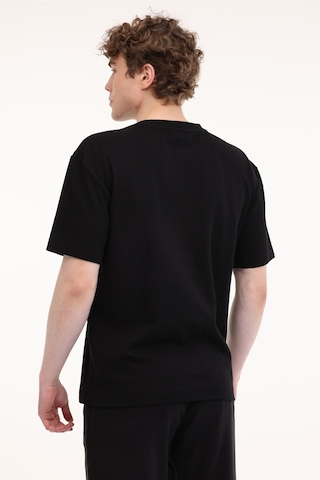 Lee Relaxed Fit Dokulu Kum Siyah Erkek Kısa Kol T-shirt 000000000102265461 Siyah