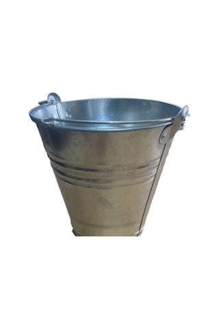 Mobilreyon 2 Adet Su Kum Kovası 10 Litrelik, Metal Galvanizli Sac Kova, Yangın Kovası Diğer