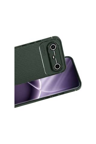 Uryport Tecno Spark Slim 5g Auto Focus Karbon Kapak - Koyu Yeşil