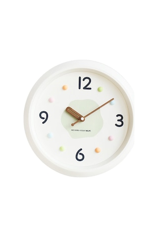 Homyl Modern Duvar Saati Dekoratif Saat Yuvarlak Minimalist Yeşil