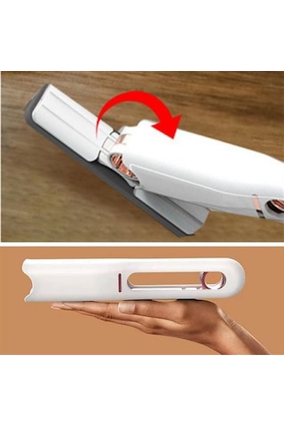 Buffer Çok Amaçlı Cam Fayans Mini Temizlik Mopu Fırçası Aparatı Beyaz
