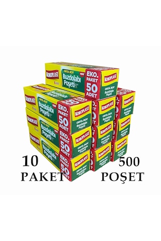 Koroplast Orta Boy Buzdolabı Poşeti 10 x 50'li