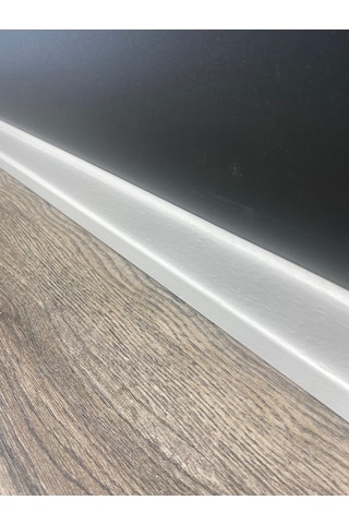 6 Cm Beyaz Parke Süpürgelik