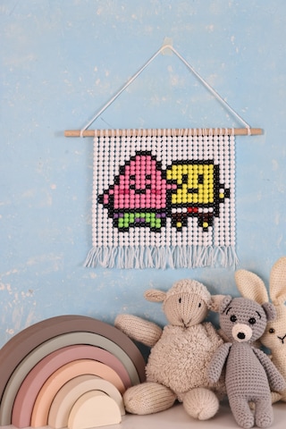 Fiskos.tr Sünger Bob Ve Patric Pixel Tablo Bonck Kendin Yap Kiti