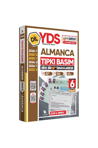 2026 YDS Almanca ÖSYM Tıpkı Basım Çıkmış Soru Deneme Paketi Dijital Çözümlü 6lı Fasikül SETİ