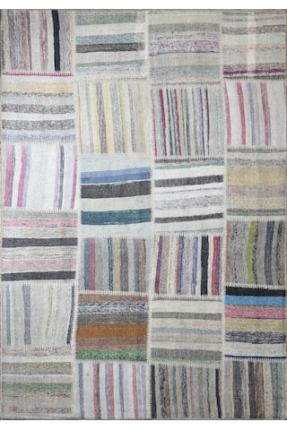 Patchwork Desenli Şönil Dokuma Taban Dekoratif Halı Kilim Yolluk Dijital Baskı Halı Yıkanabilir