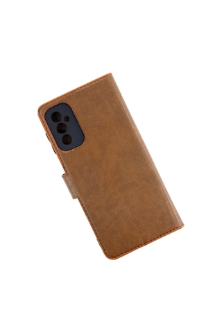 Samsung Galaxy M52 5g Uyumlu Kılıf Trend S Plus Kapaklı Kılıf - Taba