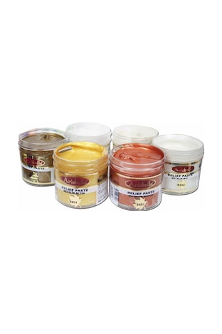 Artebella Metalik Rölyef Pasta ARPM0001 50 cc 6'Lı Set-1