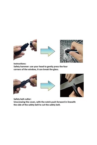 Novahub 2-in-1 Araba Acil Kaçış Aracı: Pencere Camı Kesici & Emniyet Kemeri Kesici, Emniyet Çekiç, Alüminyum Alaşım, Kompakt, Güvenli, Hızlı Kaçış