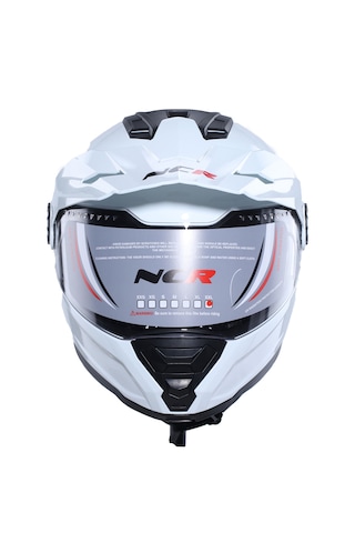 Ncr X-cross Ece-22.06 Çene Açılır Kask Beyaz