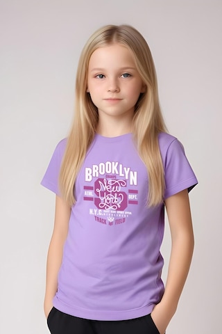 Fyk Kids Kız Çocuk Broklyn 95 Baskılı Alt-üst Takım Lila