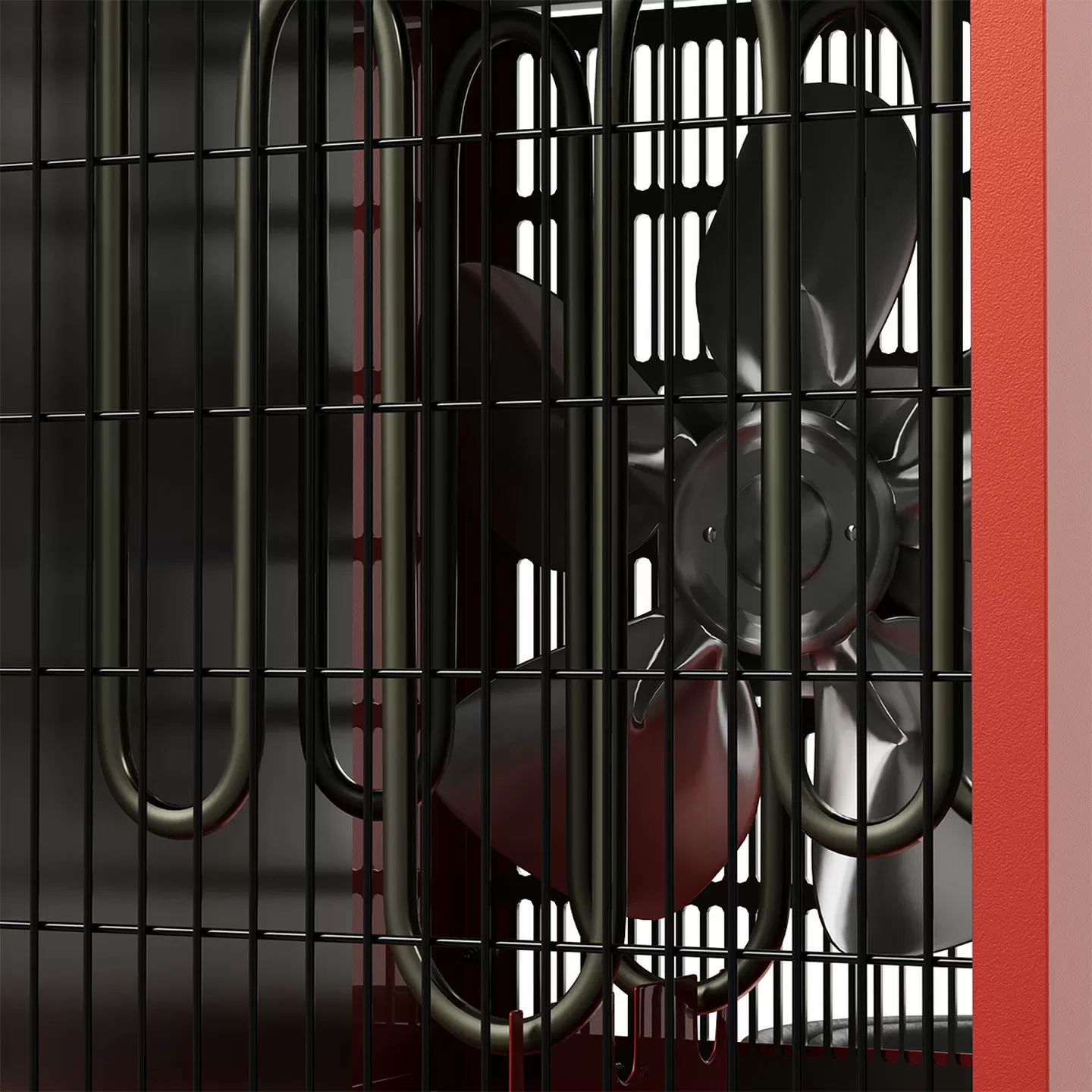 Kasaplus Voltomat 3000w Termostatlı Şantiye Isıtıcısı Metal Gövde, Fanlı Ve Güvenli Isıtma