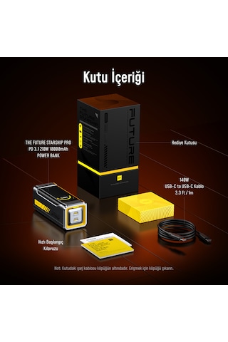 Aohi Starship 10.000 Mah 210w Pd3.1 Powerbank, Akıllı Dijital Göstergeli 2si1 Arada Taşınabilir Hızlı Şarj Cihazı, Şarj İstasyonu, Siyah
