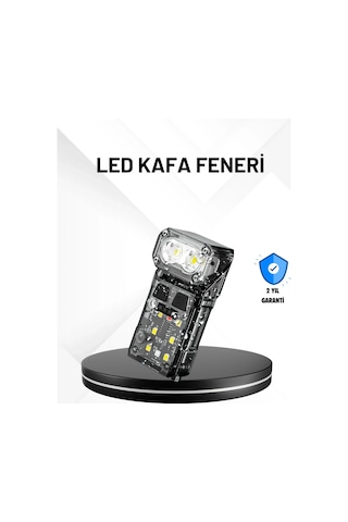 Ceylan Adam Sensörlü Led Kafa Feneri Şarj Edilebilir Manyetik Eller Serbest Çok Renkli