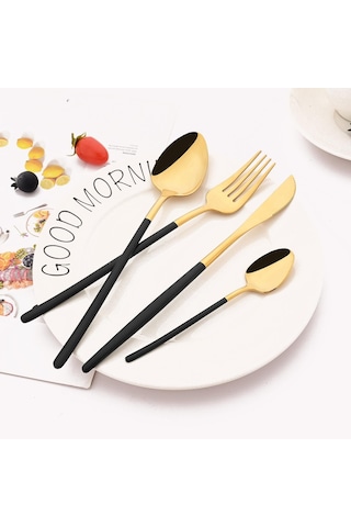 6 Adet Mavi Altın Çay Kaşığı Seti 18/10 Paslanmaz Çelik Çay Kaşığı Gümüş Küçük Tatlı Kahve Kaşığı 5.5 İnç Açık Mavi - Gümüş