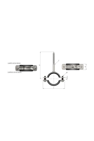 Trifonlu Boru Kelepçesi 2 1/2