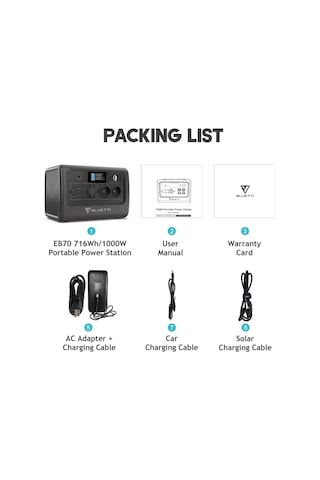 Bluetti EB70 Taşınabilir Güç Kaynağı