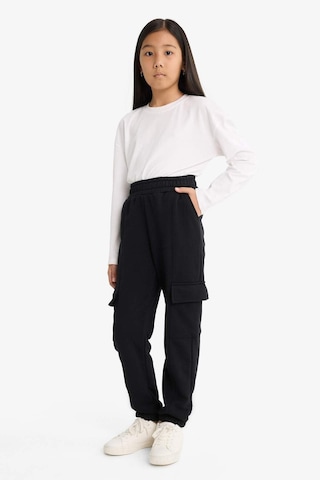 Defacto Kız Çocuk Beli Lastikli Kargo Jogger Eşofman Altı E6928a825aubk81 Siyah