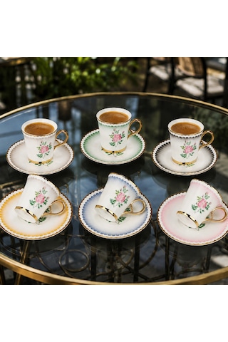 Rsy-275 6 Lı Fincan Takımı Hannah Çok Renkli
