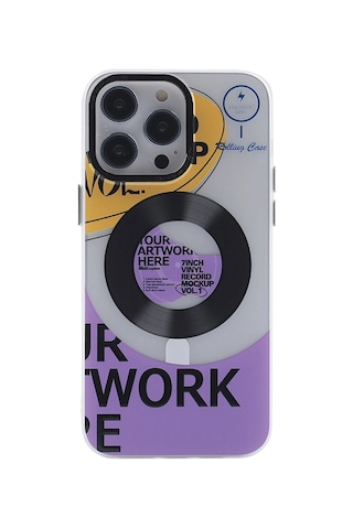 Apple Uyumlu iPhone 12 Pro Max Kılıf Apollo Magneticsafe Desenli Kapak Desen 13/