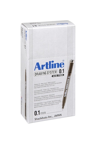 Artline Drawing System 0.1 Çizim Kalemi, 0.1 Mm, Siyah
