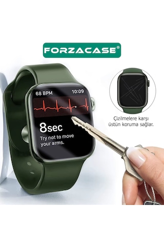 Forzacase Apple Uyumlu Watch  Ultra 3 49mm İle   Tam Kaplayan Temperli Cam Ekran Koruyucu - Fc887