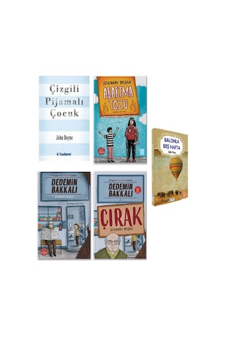 Çizgili Pijamalı Çocuk - Abartma Tozu - Dedemin Bakkalı - Dedemin Bakkalı Çırak 5 Kitap
