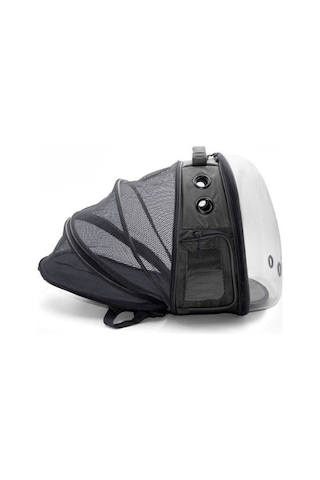 Cattie Fileli Kedi Ve Küçük Irk Köpek Taşıma Sırt Çantası Gri 25x60x40 Cm