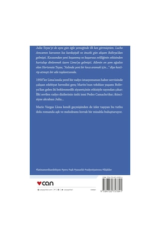 Julia Teyze -  Mario Vargas Llosa -  Can Yayınları