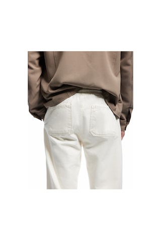 Koton Pamuklu Oversize Cep Detaylı Bol Beli Bağcıklı Jean Pantolon Ekru 6wam40061nd Ekru