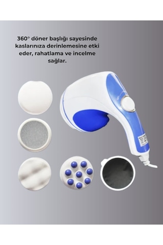 Kas Rahatlatıcı Ve Yağ Yakma Masaj Makinesi Hız Ayarlı Mavi