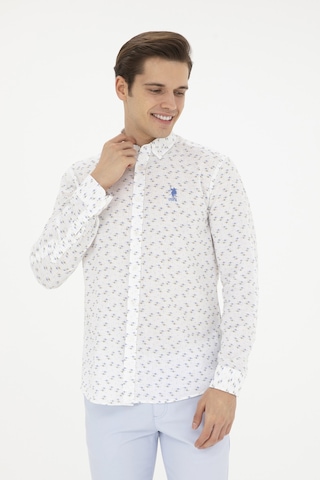 U.s. Polo Assn. Erkek Açık Mavi Gömlek Desenli 50288374-vr003 Açık Mavi