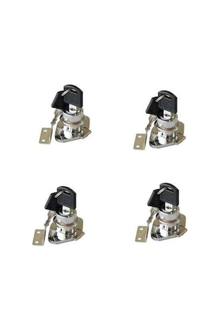 Oval Mobilya Ve Çekmece Kilit 4 Adet 0.30 Mm