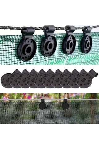 10 Adet Güneşlik Filesi Sabitleme Klipsleri, Gölgelik Bezi Ve Bra Diğer