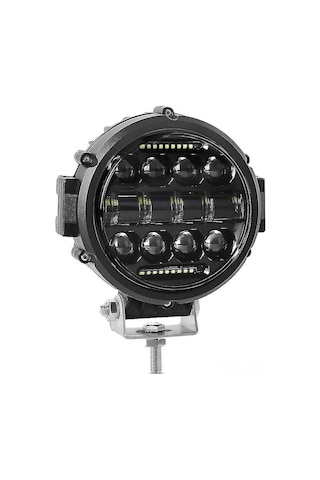 Symbee 60w 5600lm 6000k Beyaz Işık Ip68 Su Geçirmez Dairesel Led Çalışma Lambası, Kamyon Suv İçin Ayarlanabilir Braketli 7 İnç Isı Dağıtımı Iyi