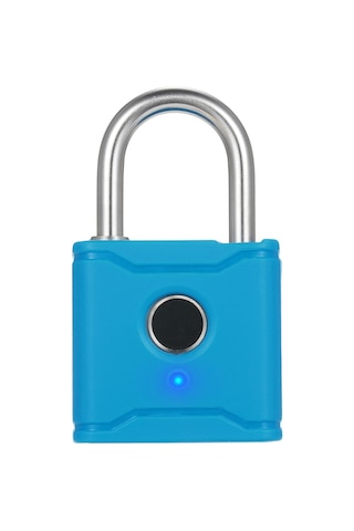 Jokmae Bluetooth Biyometrik Kilit, 20 Parmak Kaydı, Mavi, T1004d Model