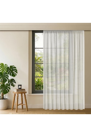 Gauze Fabric Design Lüks İpeksi Dokulu Bambu Kırışmaz Ütü Gerektirmez Ekru 375x250 Normal Pile 1 X 2.5 Yüksek Diğer