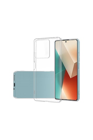 Fitcase Xiaomi Redmi Note 13 Pro 5g Kılıf Kamera Korumalı Silikon Şeffaf Arka Kapak