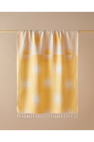 English Home Vina Pamuklu Peştamal 90x150 Cm Sarı Sarı