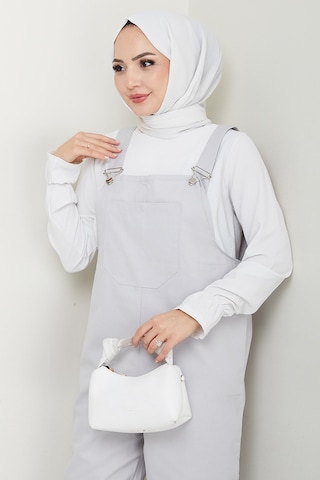 Tek Cepli Bahçıvan Tulum 1553 - Gri Gri