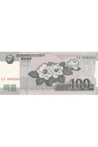 Kuzey Kore, 100 Won 2008 Çil
