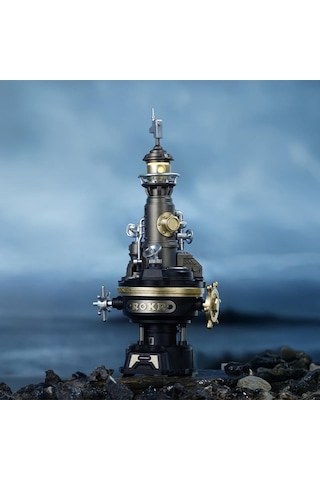 Rokr Cgm01 Navi Lighthouse Dıy Mechanical 3d Puzzle Maket Model Seti 3d Model Kit Detaylı Dekoratif Hobi Seti Hareketli Ve Işıklı