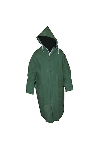 Unisex Pvc Yağmurluk Balıkçı Işçi Yagmurluk 028 Mm Yeşil Renk