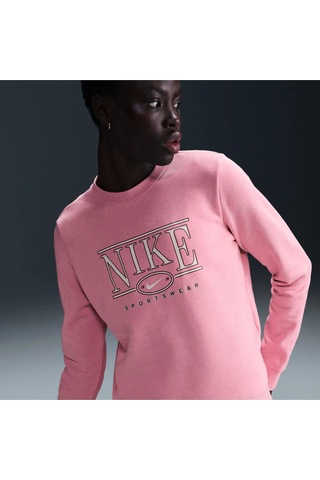 Nike Sportswear Club Fleece Pembe Kadın Sweatshirt Fj0979 699 Pembe