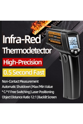 Maiyame Aneng Th103 Entegre Enstrüman -20 C 380 C Sıcaklık Ölçer, Entegre Ve Ev Kullanıma Uygun, Lcd Ekranlı, Pil Dahil Değil, Siyah