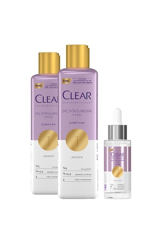 Clear Scalpceuticals Şampuan 2 x 300 ML + Serum 45 ML
