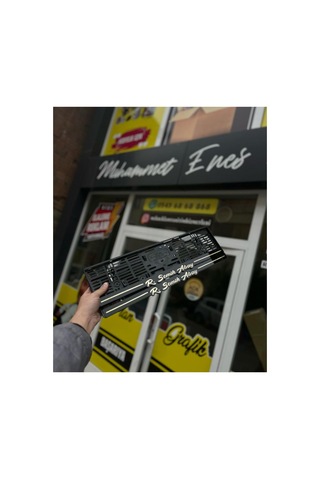 Çizgili Sarkık El Yazı Model Altın Plakalık - 666014362