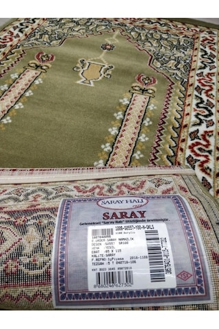 Saray Halı Namazlık Seccade S0557Y00 Yeşil 65X115 Cm