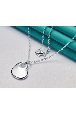 Eyelashes Silver 925 Ayar Gümüş Kalp Kolye